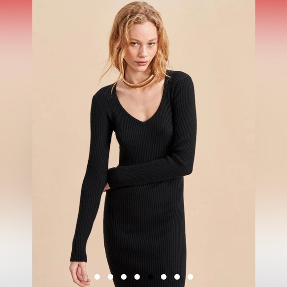 La Ligne Sutton Sweater Dress in black‎ in size XS - Picture 2 of 7